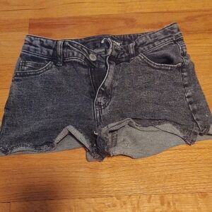 Kids Gray Denim Shorts